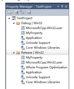 Visual Studio - Property Manager